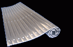 Tapis de sécurité articulés - barrettes aluminium, enroulables, dimensions sur demande_0