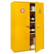 140191W - Armoire de sécurité AL 815 I - Double paroi isolée, 3 étagères réglables, certifiée coupe-feu classe A2_0