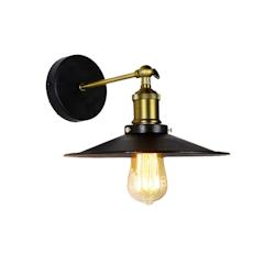 Applique Métallique Vintage E27 60W Couleur Noire Ø28X24,5X26Cm Edm - 8425998321005_0