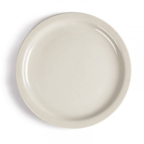 ASSIETTES À BORD ÉTROIT EN PORCELAINE IVOIRE OLYMPIA Ø 250 MM - LOT DE 12