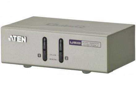 ATEN CS72U - Déport KVM USB et VGA - Boîtier métallique compact auto-alimenté_0