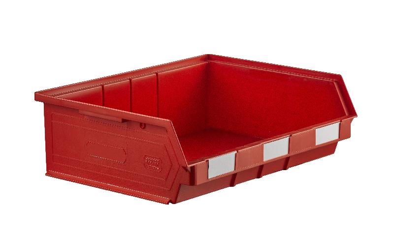 Bac à bec plastique 19 litres rouge - Fabrication en polypropylène - Résistant aux acides et solvants_0
