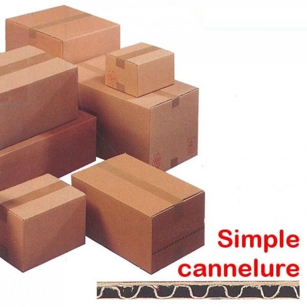 CAISSE CARTON SIMPLE CANNELURE 160 X 120 X 110 MM SIMPLE CANNELURE_0