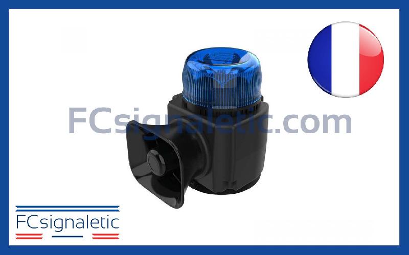 Combiné de signalisation portatif CSP bleu classe 1 rotatif tonalité ASA STANDBY MERCURA - Référence 23499-06_0