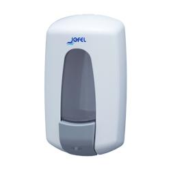 Distributeur de savon mural blanc - Aitana - Jofel - grande capacité pour savon liquide, gel hydroalcoolique ou gel douche_0