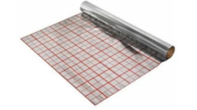 Film plastique opaque quadrillé pour plancher chauffant (Largeur : 3 m Longueur : 63 mls)_0