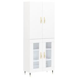 Helloshop26 - Buffet bahut commode armoire meuble de rangement organisateur cuisine salle de séjour salon haut 69,5 x 34 x 180 cm 02_0032533 - 300021_0