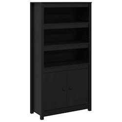 Helloshop26 - Buffet bahut commode armoire meuble de rangement organisateur cuisine salle de séjour salon haut 80 x 35 x 154 cm bois 02_0035130 - 300_0