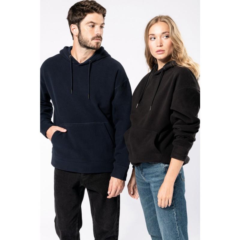 K949 - Sweat-shirt à capuche oversize unisexe en micropolaire recyclée - Coupe streetwear et personnalisable_0