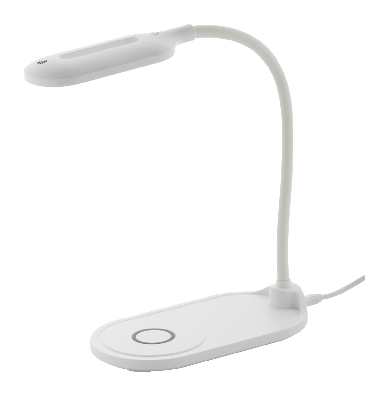 Lampe de bureau multifonctionnelle RABS - ABS recyclé - Chargeur rapide sans fil 15W - LED et luminosité réglable_0