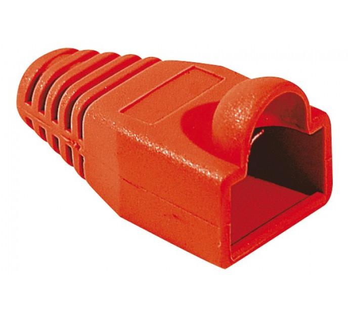 Manchon RJ45 rouge - snagless - diamètre 6 mm - lot de 10 - réf. 253172_0