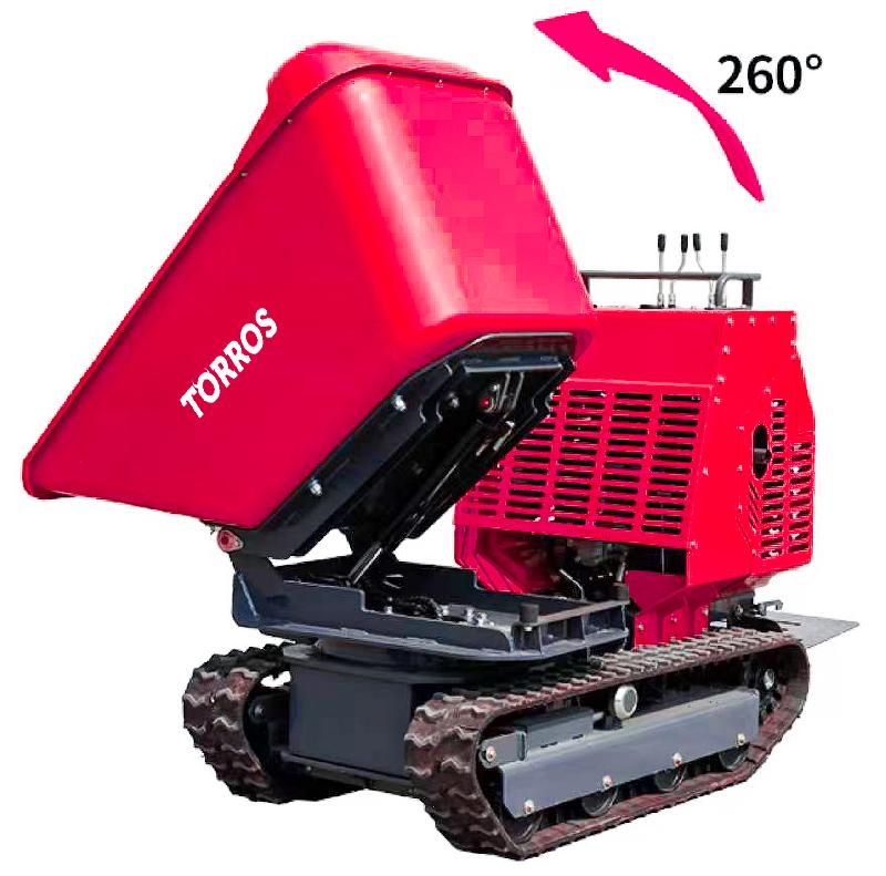 Minidumper à chenilles hydrostatique 1200 kg 13,5 ch avec benne rotative 180° et démarrage électrique Torros HRDR1200E_0