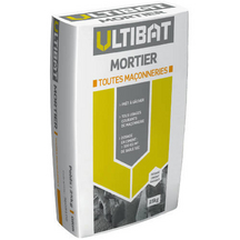 Mortier M20 toutes maçonneries - sac 25 kg - Ultibat - prêt à l'emploi - résistance 20 Mpa_0
