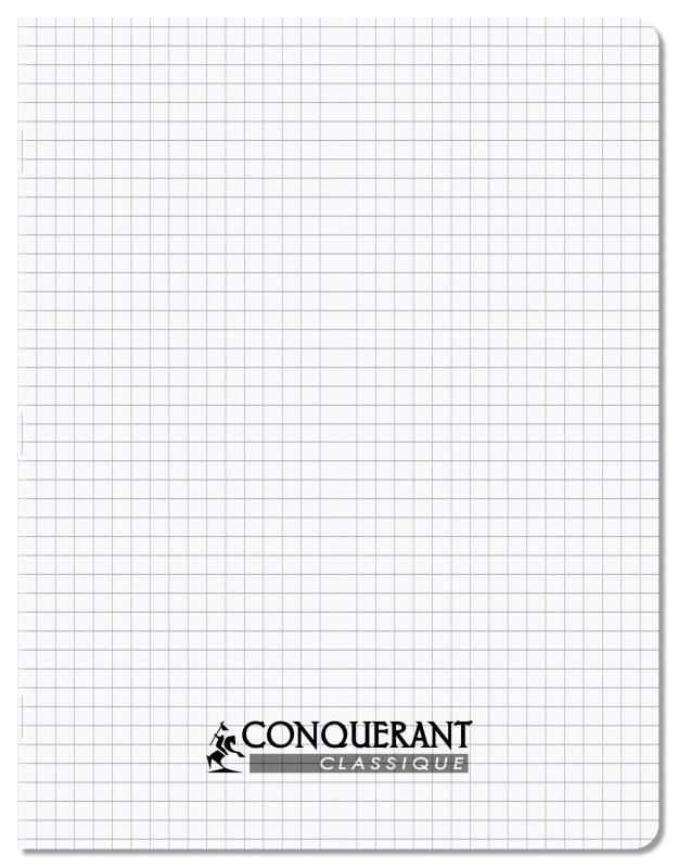 Oxford Lot de 10 Cahier Classique PP piqué 17x22, 96p./48 feuilles 90g/m², quadrillé 5x5, incolore - 3020120254784_0