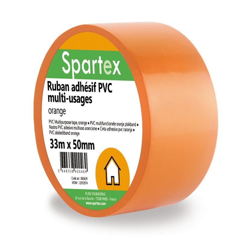 RUBAN ADH PV ORANGE 50MMX33M - SPARTEX | 886639_0
