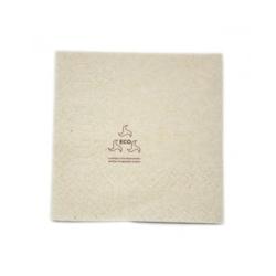 Serviette ouate 2 plis 20x20cm écologique par 6000 - beige papier 8434120031217_0