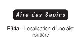 Signalisation de localisation E 34a - localisation d'une aire routière_0