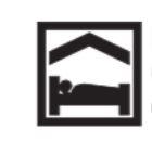 Panneau de signalisation touristique - idéogramme ID 18 pour chambres d'hôtes ou gîte_0