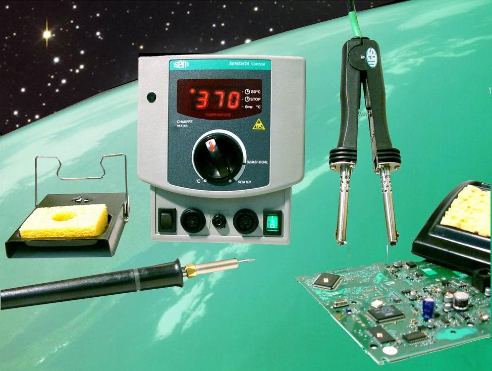 Station de soudage CMS - Ensemble modulaire DUAL BC 640 avec micro fer ultra léger et brucelles chauffantes_0