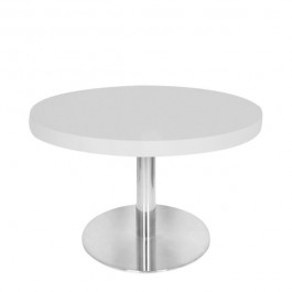 T18-50h48r-blanc table basse plateau mélaminé blanc pied inox brossé_0