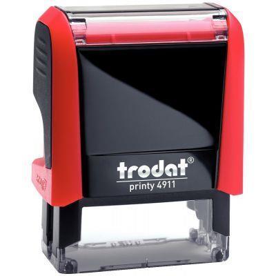Timbre à encrage automatique Printy - texte personnalisable de 1 à 3 lignes - format plaque 38 x 14 mm - encrage noir interchangeable_0