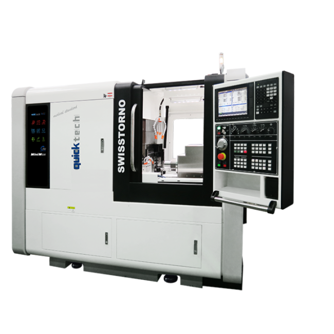 Tour CNC horizontal à banc incliné QUICKTECH - MINIMAX S20 - multiaxes pour pièces complexes_0