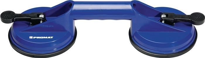 Ventouse de levage PROMAT - capacité 80 kg - 2 têtes en ABS plastique - diamètre 118 mm_0