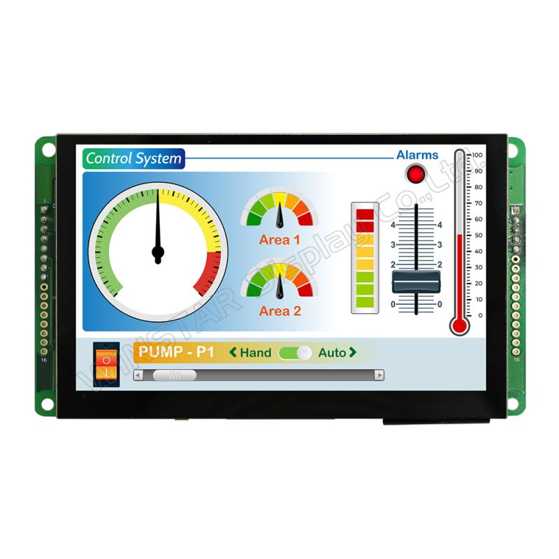 Affichage intelligent modbus rs485 - winstar - tft résolution d’écran: 800×480 points_0