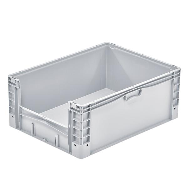 Bac de rangement avec ouverture Norme Europe 800 x 600 x 320 mm Gris - Réf : BAC159BE8632020_0