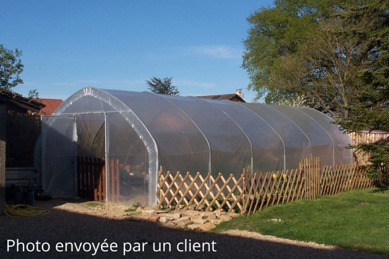 Bâche pour serre à ourlets diffusante sur mesure - jardin couvert - 200 µ_0