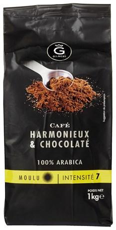 CAFÉ MOULU 100% ARABICA INTENSITÉ 7 GILBERT 1 KG