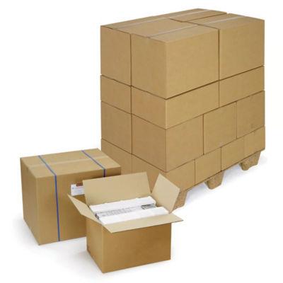 Caisse carton brune double cannelure RAJA 31x22x10 cm, lot de 15_0