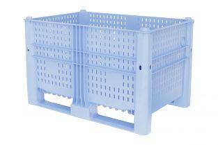 Caisse-palette en plastique Dolav Ecoline 485 - 1200x800x740 mm - pleine ou ajourée - standard ou renforcée_0