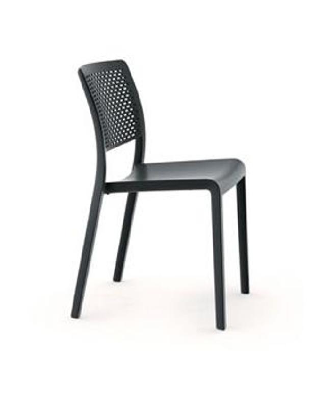 Chaise Matra - polypropylène et fibre de verre - plusieurs coloris disponibles : blanc, noir, vert olive, chocolat, sable_0