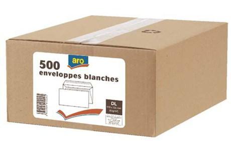 ENVELOPPE DL 80G BLANC (VENDU PAR 500)