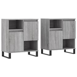 Helloshop26 - Buffet bahut commode armoire meuble de rangement organisateur cuisine salle de séjour salons lot de 2 sonoma bois 02_0036976 - 30002131_0