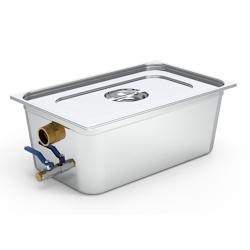 Lioninox Bac à graisse inox sous évier 50 repas 530x325x200 mm - 3701637619180_0