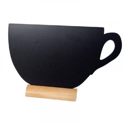 LOT DE 3 SILOUHETTES ARDOISES DE TABLE SECURIT - TASSE