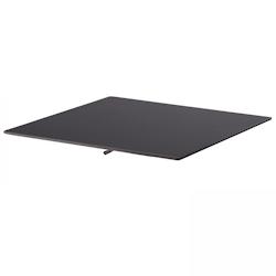 Oviala Business Plateau de table stratifié 60x60 cm noir opera - Oviala - noir métal 107232_0