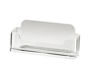 Porte carte de visite - Transparent, blanc ou noir - PP - Conditionnement 10 pièces - Capacité 1 niveau_0