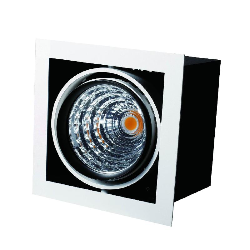 Spot LED encastrable simple blanc 39W 3600lm 3000K - marque CREE avec transformateur PHILIPS_0