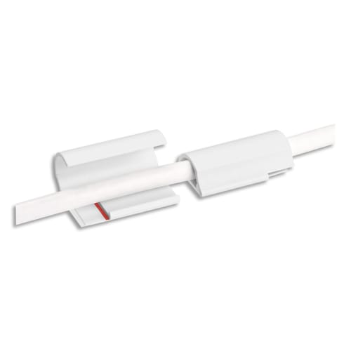 Tesa - passe-câbles blanc avec 6 adhésives Powerstrip - 433515_0