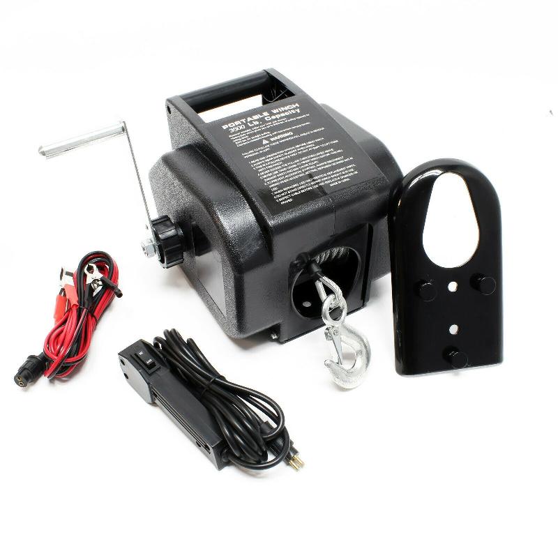 Treuil électrique 12 volts - traction jusqu’à 4990 kg - câble de 10,5 m - modèle 16_0000524_0