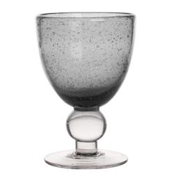 Verre à pied Artisan Bullé 28 cl gris x6 -  Rond Verre Table Passion - gris verre 3106233020055_0