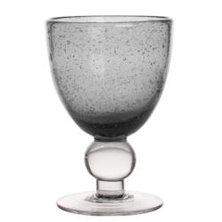 Verre à pied Artisan Bullé 28 cl gris x6 -  Rond Verre Table Passion - gris verre 3106233020055_0