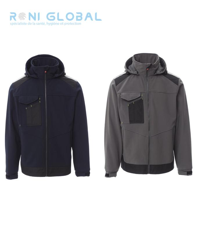 Veste de travail manches montées homme - Polyester/élasthanne - Performer 2.0 PAYPER - WP/MM 8000 MVP/GR 5000_0