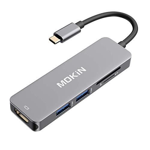 MOKIN HUB USB-C VERS HDMI 4K, 2 PORTS USB 3.0, LECTEUR DE CARTE SD ET_0