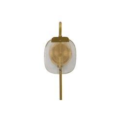 Applique murale en verre et métal Softy 15 x 14 x 38 cm Mauro Ferretti - 8024609377204_0