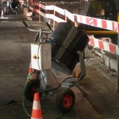 Canon brumisateur fixe 15m - brumisateur de chantier avec châssis sur roues et tête 4 buses_0