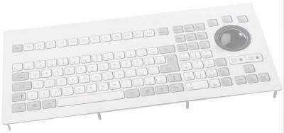 Clavier industriel durci encastrable 106 touches - Trackball 50mm - IP65 PS/2 AZERTY - Référence: KBLT106F33PS2_0